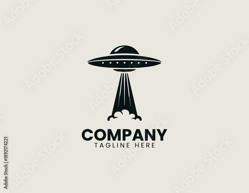 Sleek unidentified flying object hovers above dense cloud formations professional. Science fiction concept