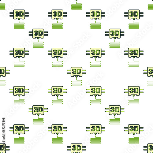 Wallpaper Mural 3D Printing vector Printer colored seamless pattern Torontodigital.ca
