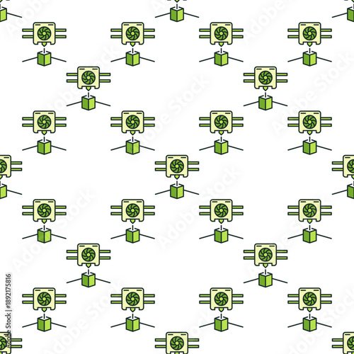 Wallpaper Mural 3D Printing vector creative colored seamless pattern Torontodigital.ca