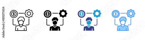 Resources  icon set multiple style collection