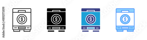 Incubator icon set multiple style collection