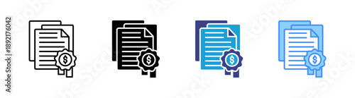 Regulation icon set multiple style collection