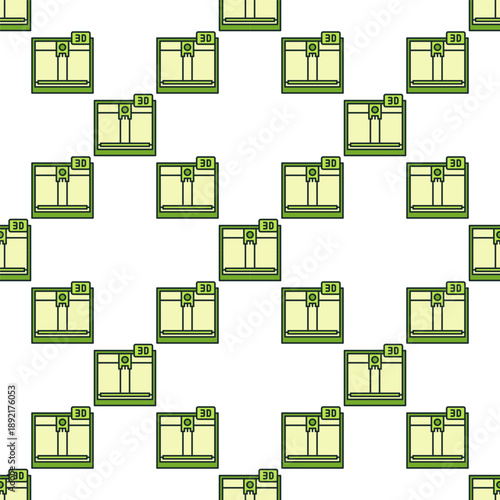 Wallpaper Mural Vector 3D Printer colored creative seamless pattern Torontodigital.ca