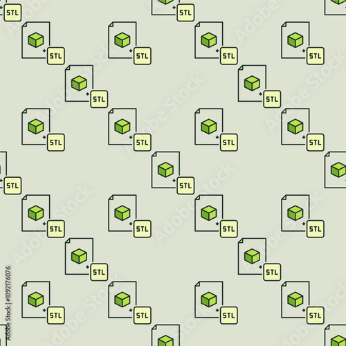 Wallpaper Mural STL File for 3D Printing vector colored seamless pattern Torontodigital.ca