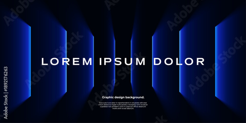 Futuristic background with gradient shapes making threedimensional view. Hitech minimal background.