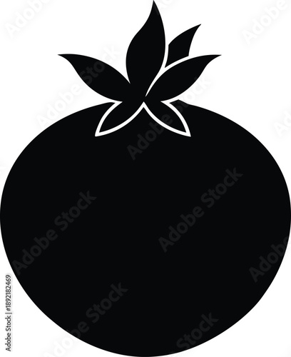 Pomegranate Black silhouette