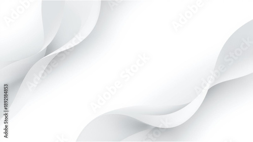 Elegant white wavy lines in modern abstract design