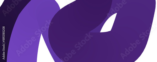 Stylish Abstract Purple Shape on Transparent Background for Creative Projects
