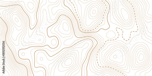 abstract golden topography background. gold topo. seamless background.Abstract mountain terrain map background with abstract shape line texture. 