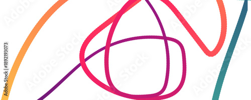 Colorful Scribble Lines Abstract Artwork for Creative Design