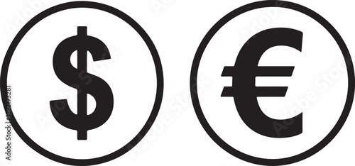 Money increase or decrease icon set. dollar decrease increase symbol. profit and lose icons with arrow , Cost rising icon. Price, sale, rate profit going up or down symbol with arrow.