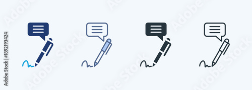 Copywriting Multiple Style Icon Collection
