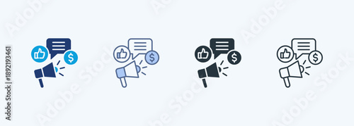 Advertising Multiple Style Icon Collection