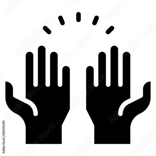 Islamic Prayer and Spiritual Belief Vector Icon