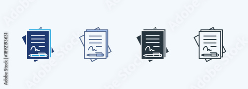 Document Multiple Style Icon Collection