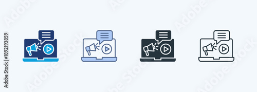 Online Advertising Multiple Style Icon Collection