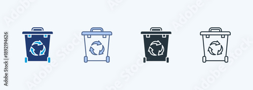 Recycle Bin Multiple Style Icon Collection