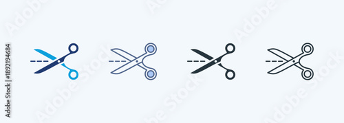 Scissor Multiple Style Icon Collection