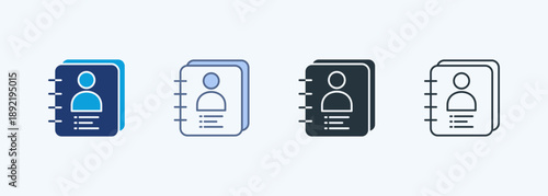 Contact Multiple Style Icon Collection