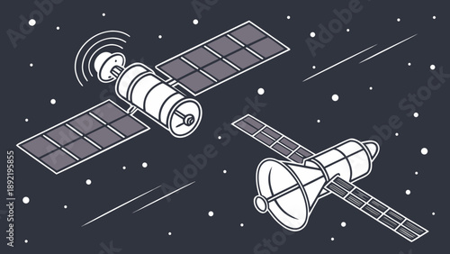 space rocket in space