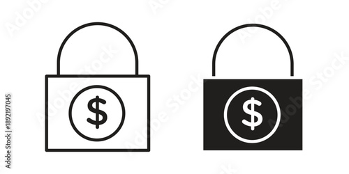 Fixed price icon vector isolated on white background. Simple icon set.