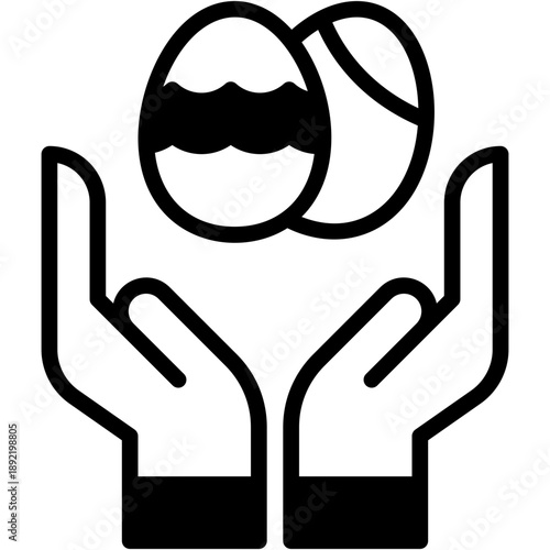 Orthodox Easter Egg and Cultural Celebration Vector Icon