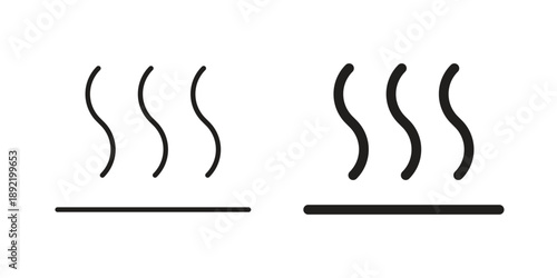 Heat icon vector isolated on white background. Simple icon set.