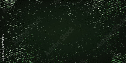 A vibrant image showcasing a dynamic explosion of green colored dust over a dark, moody background. eps 10