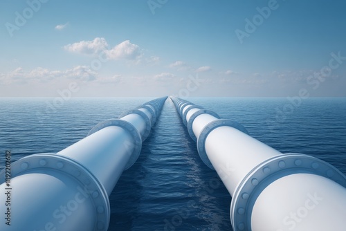 Wallpaper Mural Ocean Pipelines for Desalination Plant Intake and Distribution Operations Torontodigital.ca