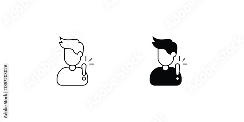 Awakening  set icon with white background vector stock illustration