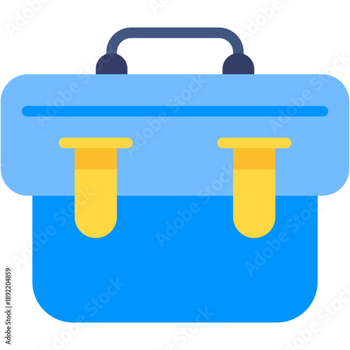 Briefcase Suitcase and Business Portfolio Vector Icon