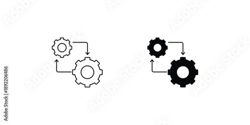 Shift  set icon with white background vector stock illustration
