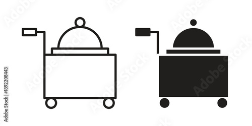 Room service icon vector isolated on white background. Simple icon set.