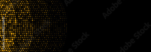 Bright orange minimal wavy dotted lines abstract background