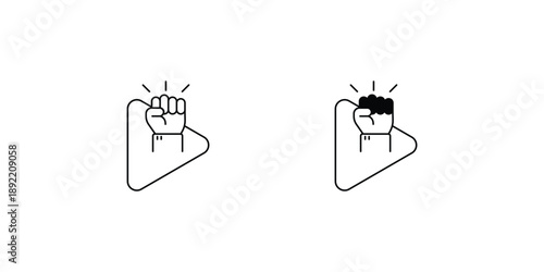 Beginning  set icon with white background vector stock illustration