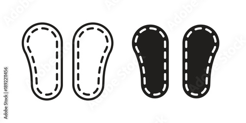 Soles icon vector isolated on white background. Simple icon set.