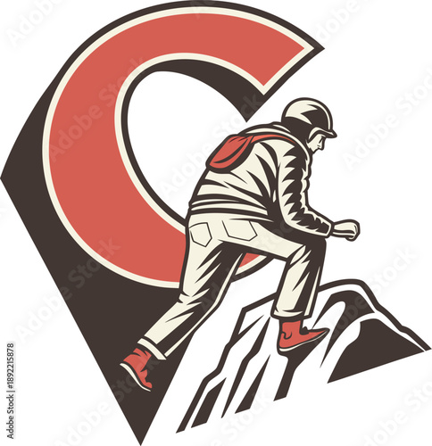 abstract--minimalist--letter-c--angular