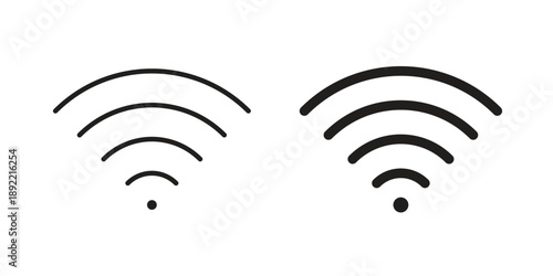 Wifi icon vector isolated on white background. Simple icon set.