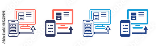 Modernization Consistent and versatile vector icons illustrating essential concepts in various styles