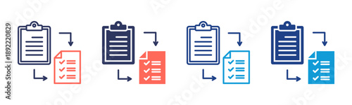 Process Change Consistent and versatile vector icons illustrating essential concepts in various styles