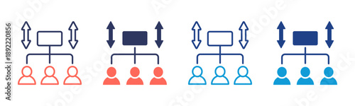 Organizational Change Consistent and versatile vector icons illustrating essential concepts in various styles