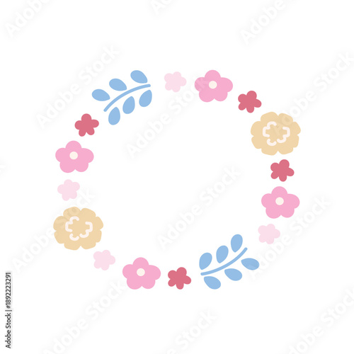 春のあしらい素材フレームA