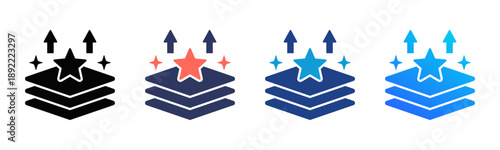 Enhancement Consistent and versatile vector icons illustrating essential concepts in various styles