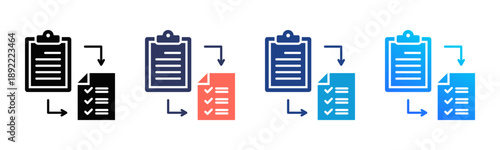 Process Change Consistent and versatile vector icons illustrating essential concepts in various styles