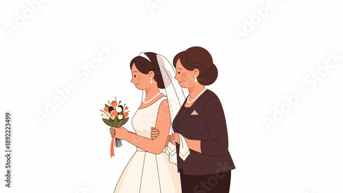 Wedding Couple Portrait Of Bride And Groom.