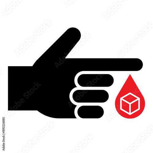 Diabetes Blood Glucose Test Icon