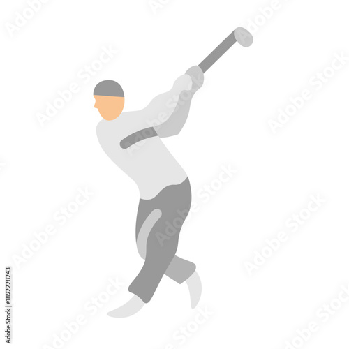 Iron Club Vector Flat Icon Design