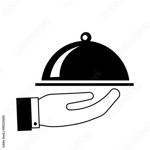 food service, hospitality,Restaurant Cloche,Dish Icon,Serving Platter
