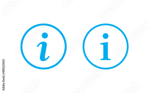 Information Icon Info Help Details Symbol for UI and Web Design