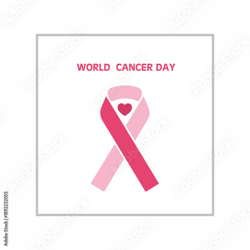 World Cancer Day poster promotes awareness hope strength early detection support worldwide
